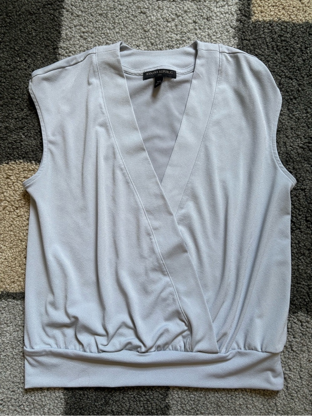 Banana Republic Gray Wrap-Style Tank